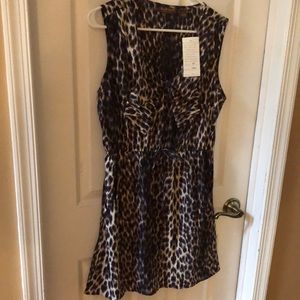 Women’s mini dress leopard print size Large